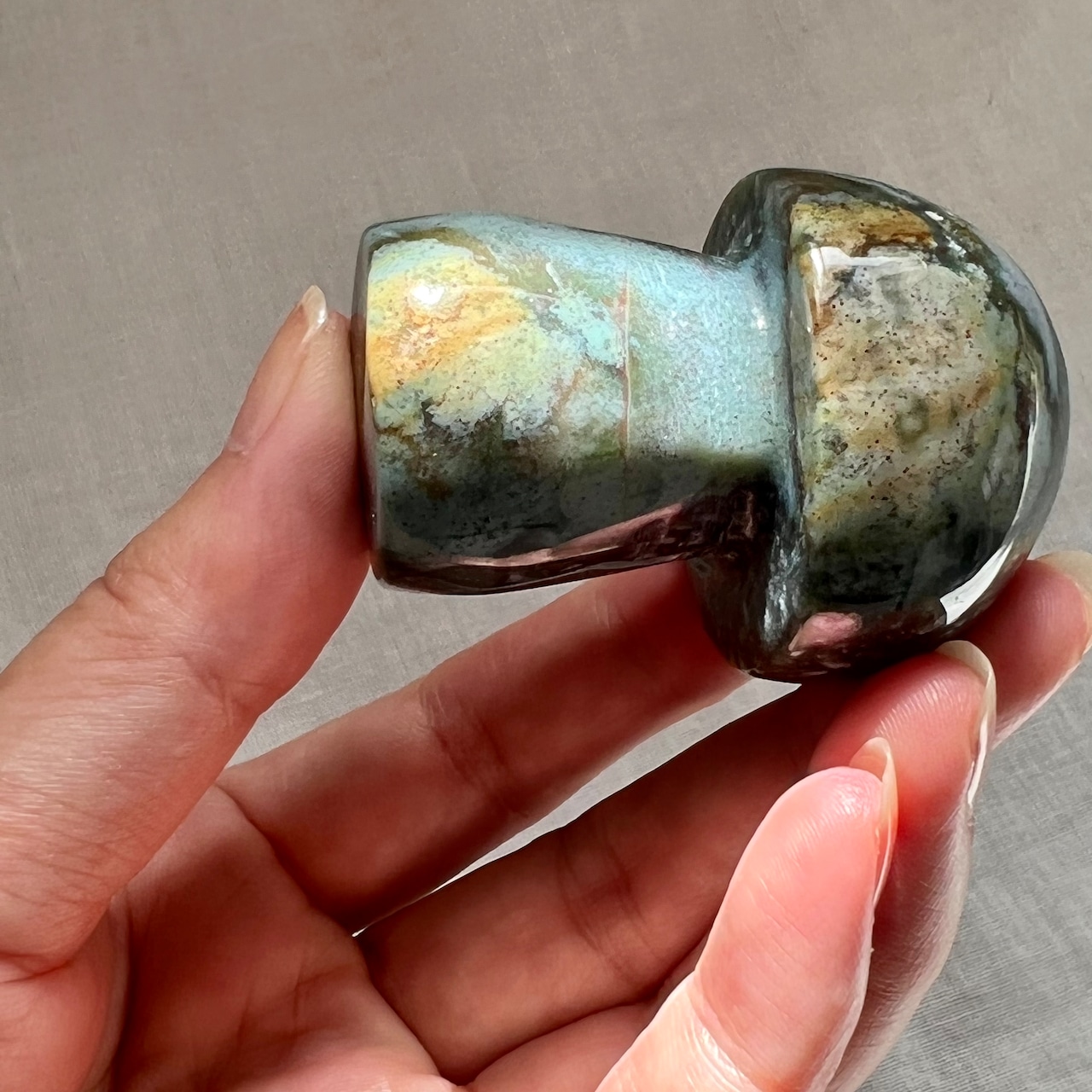 オーシャンジャスパー*マッシュルーム6*天然石インテリア*置き物