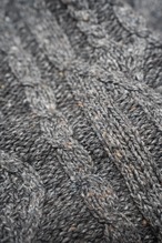 90s-old-"Northern Isle" Gray basic cable knit thumbnail 6