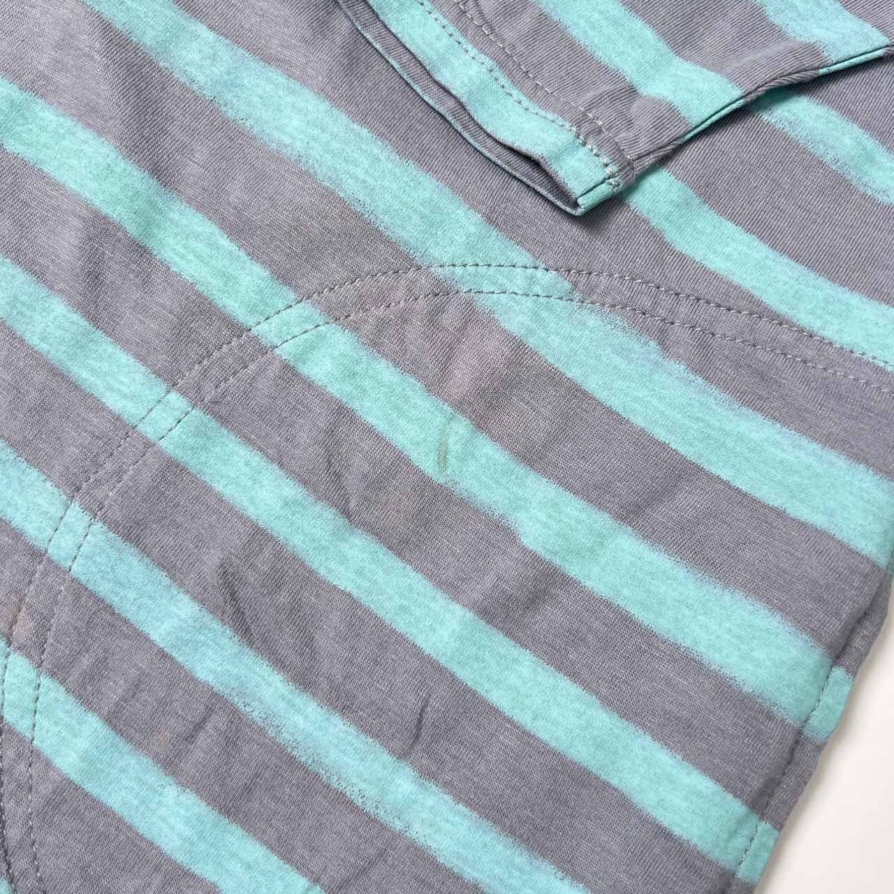 TSUMORI CHISATO ツモリチサト ボーダー 7分袖 ワンピース 2/水色×グレー レディース