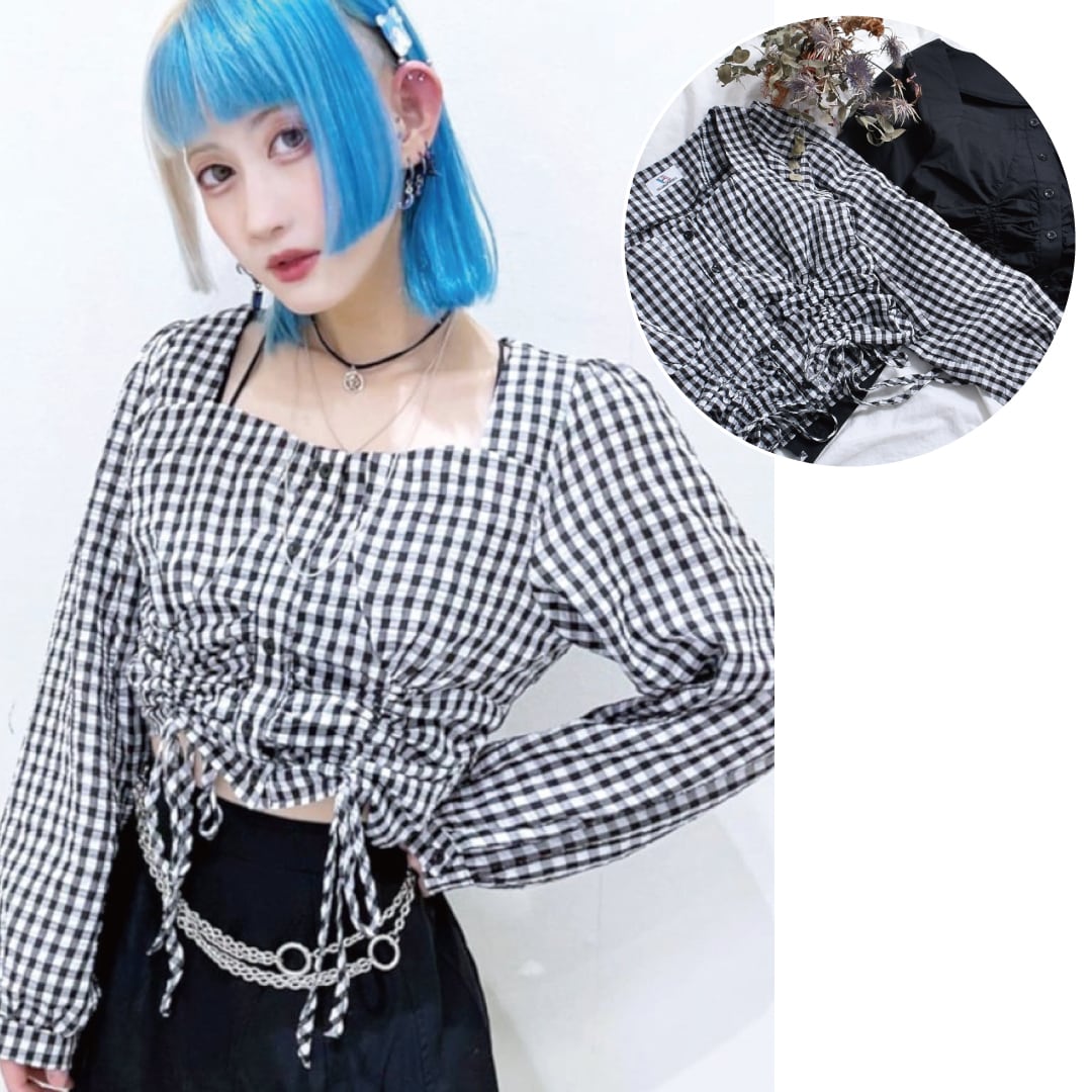 70%OFF】ギャザーショート丈ブラウス | VOLCAN&APHRODITE 公式通販