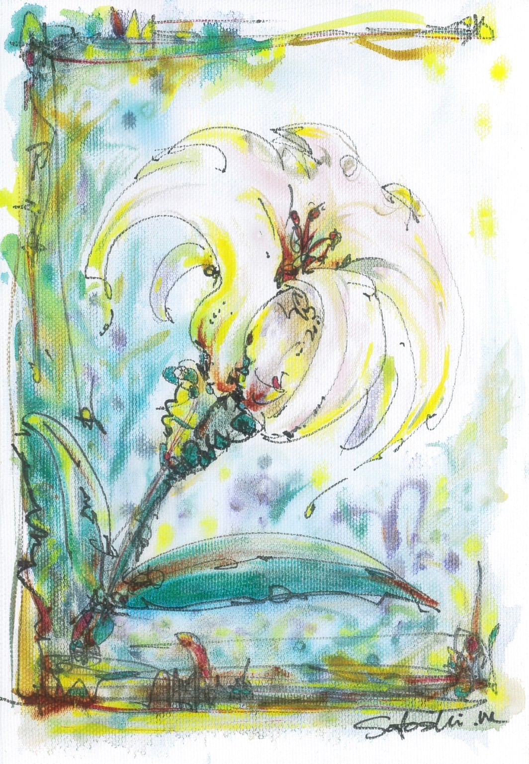 キャンバス絵 Lily（複製画キャンバスボード） 』 | 松田悟志公式グッズ オンライン