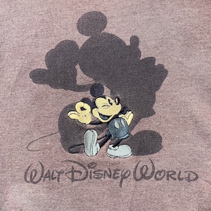 【Walt Disney World】90s USA製 スウェット トレーナー 刺繍 ロゴ ミッキーマウス ヴィンテージ M US古着