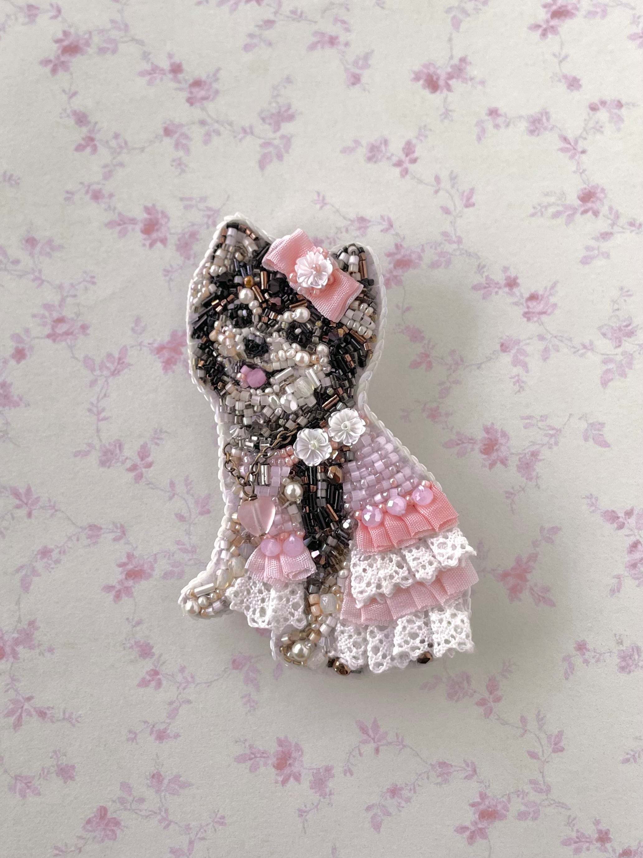 うちのこオーダーブローチ〈全身〉 | Sakula embroidery