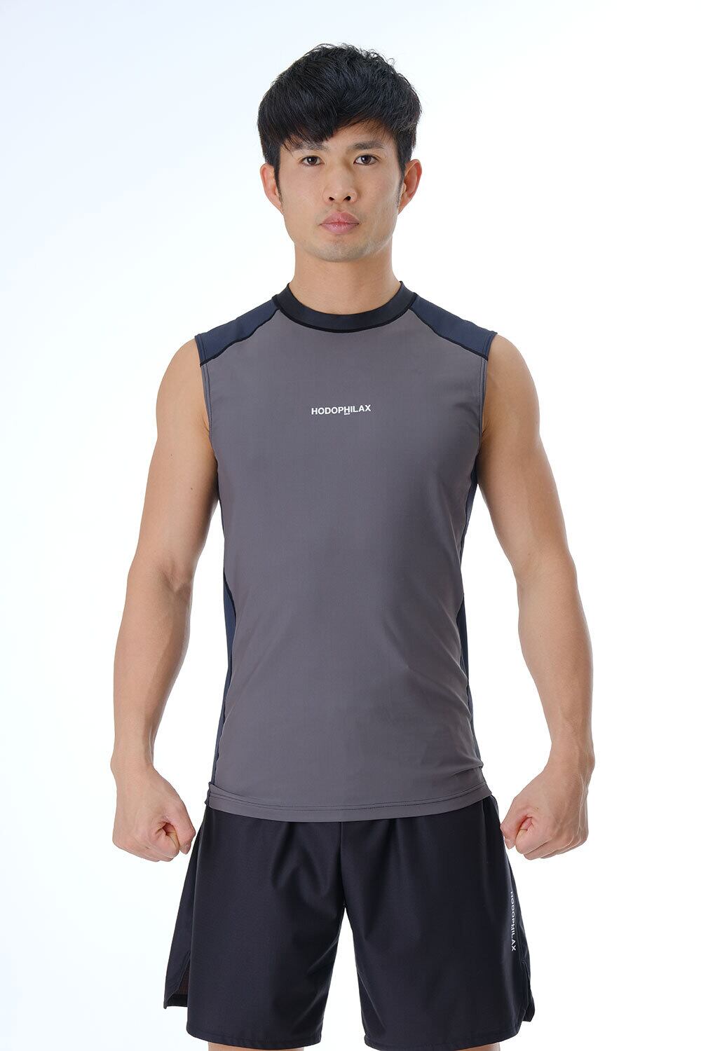 コンプレッション(スリーブレス) グレー HPX-21386