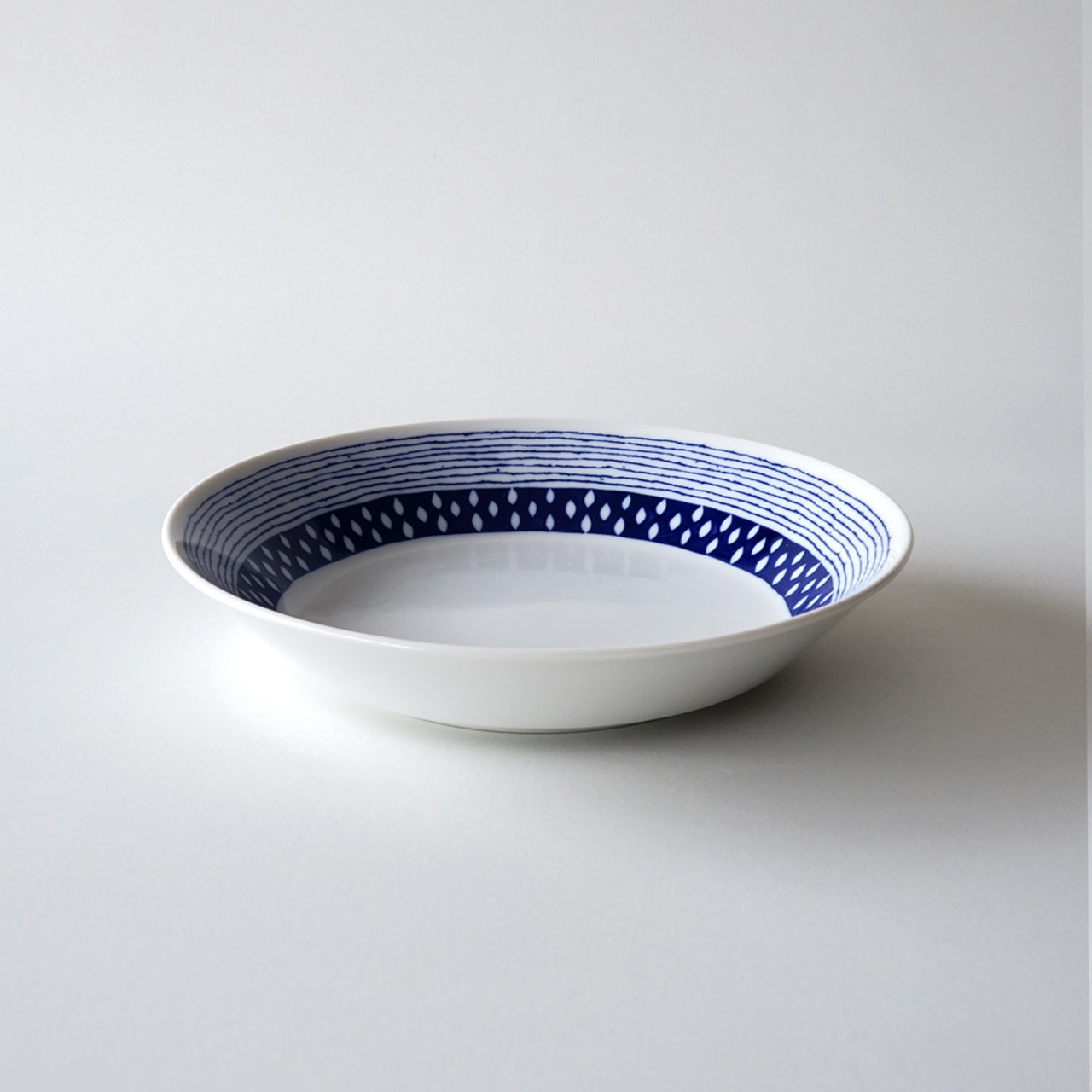 和食器 深皿 おしゃれ 蒼い器 しずく 6.3深皿 20cm 食器 大皿 パスタ皿 美濃焼