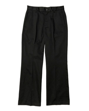 【WOMEN'S】T/C TWILL SHOECUT PANTS /  T/Cツイルシューカットパンツ (BLACK)