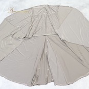 フラメンコ 衣装 mter mezzo ファルダ スカート ベージュ系 グレイ系 無地 ハイウエスト 光沢 レッスン 練習着 ダンス パーティ 発表会 大きめ レディース 舞台衣装