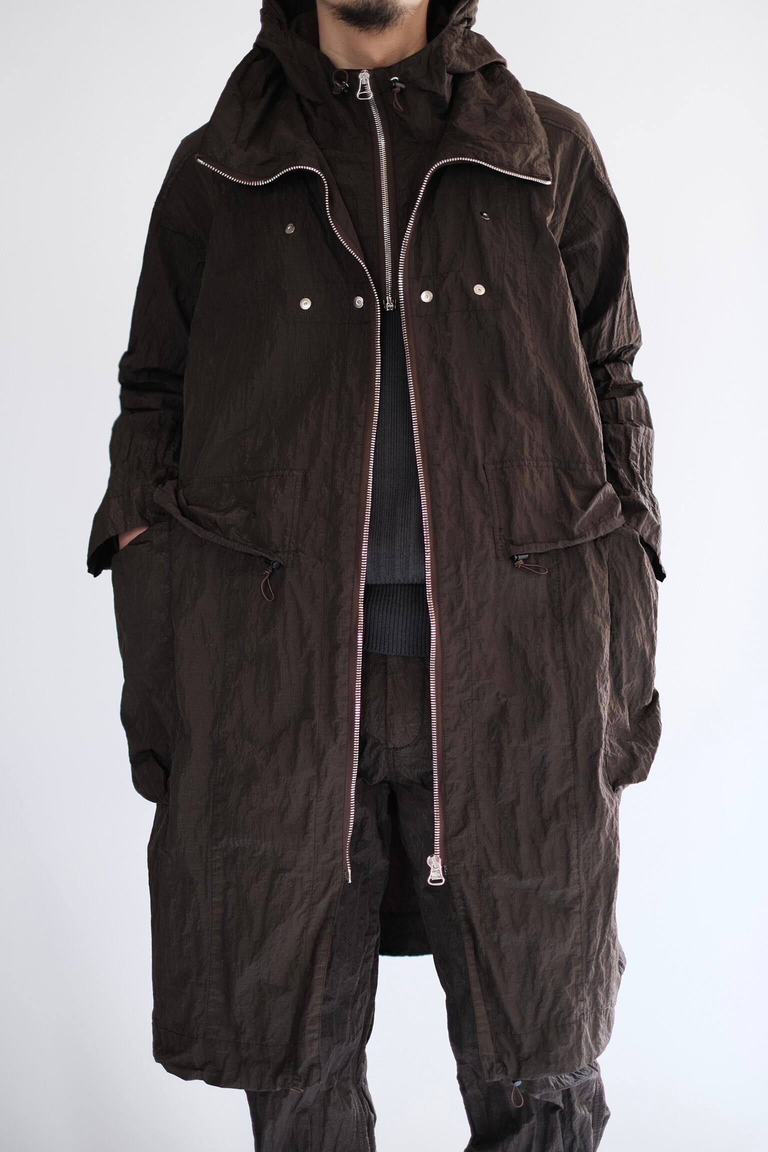 OMAR AFRIDI DET HOOD WIND PARKA 46