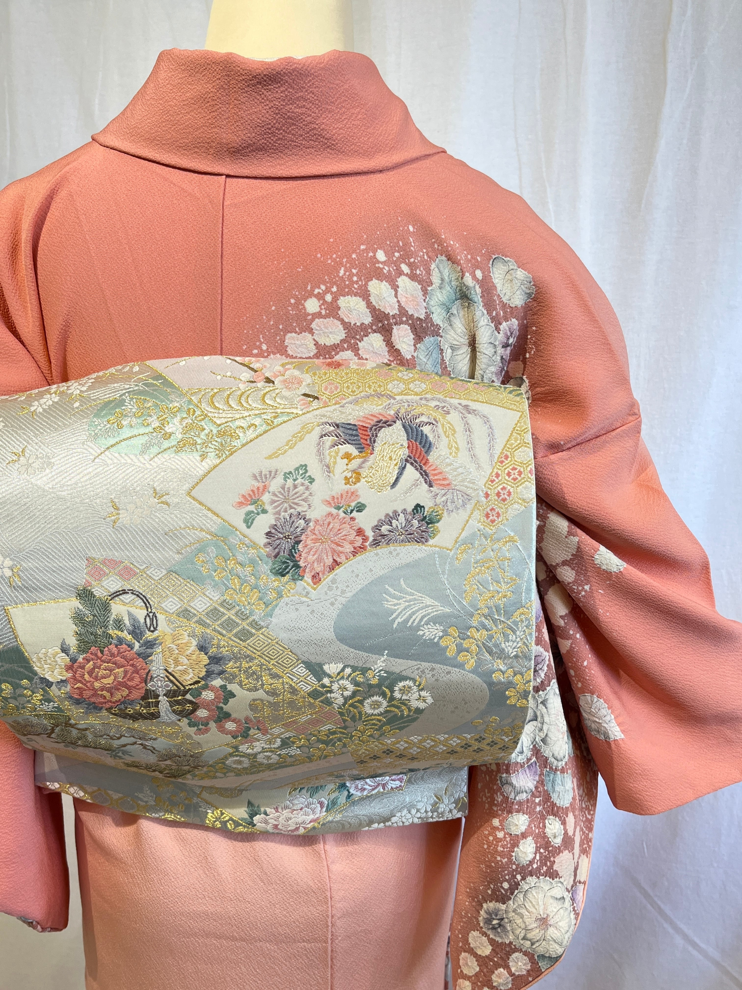 2242 辻が花訪問着 袷単品 2242 辻が花 訪問着 袷単品 Houmongi (lined kimono) | リサイクル着物