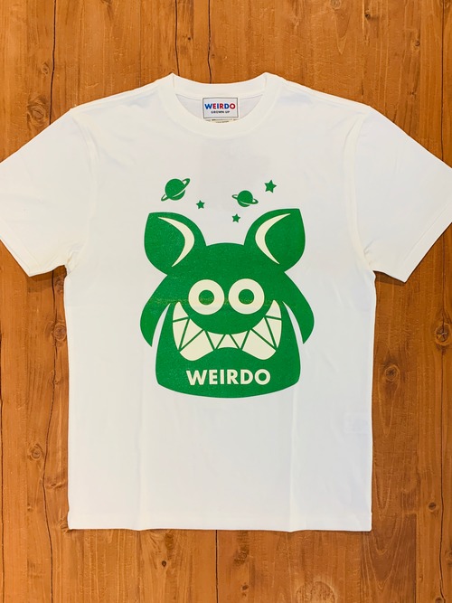 【WEIRDO】ウィアード WEIRDO FINK - S/S T-SHIRTS (WHITE/GREEN) メンズTシャツ