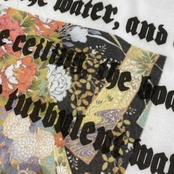【tshirts215】S size KIMONO & print T-SHIRTS white