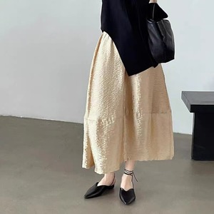 テンセルサテン接ぎスカート　A2244