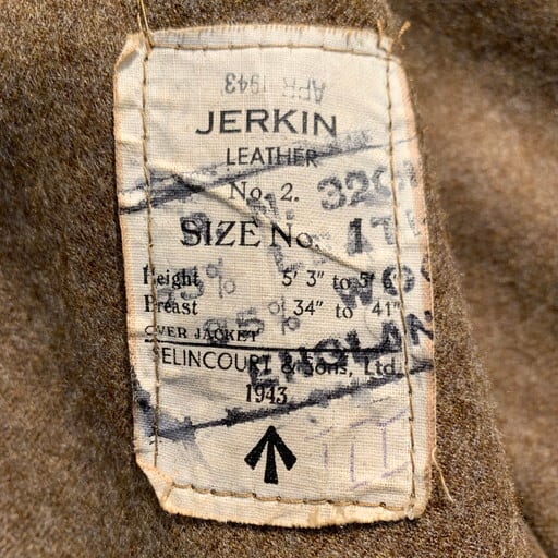 40's British Army ブリティッシュアーミー ジャーキンベスト JERKIN