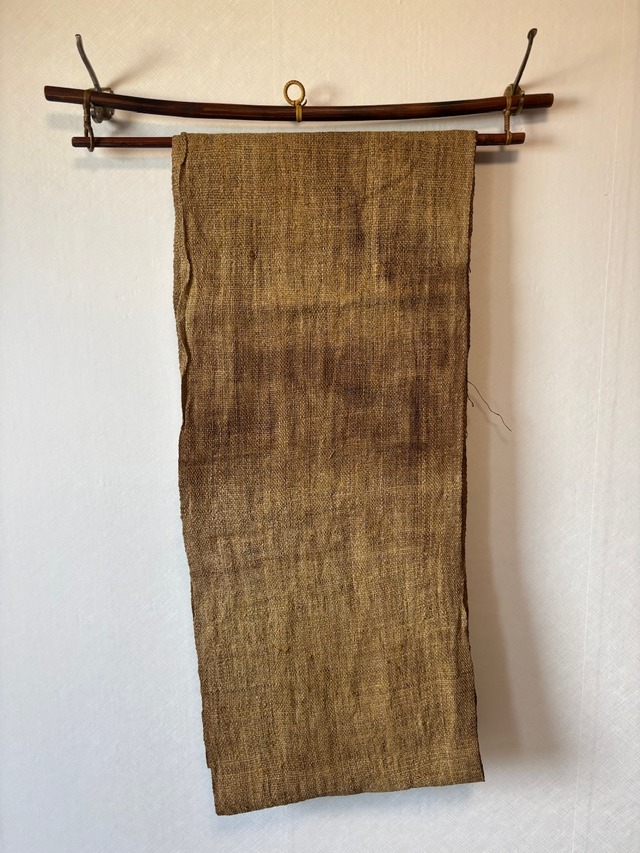 ざっくり 草木染ヘンプロール その４ 麻布