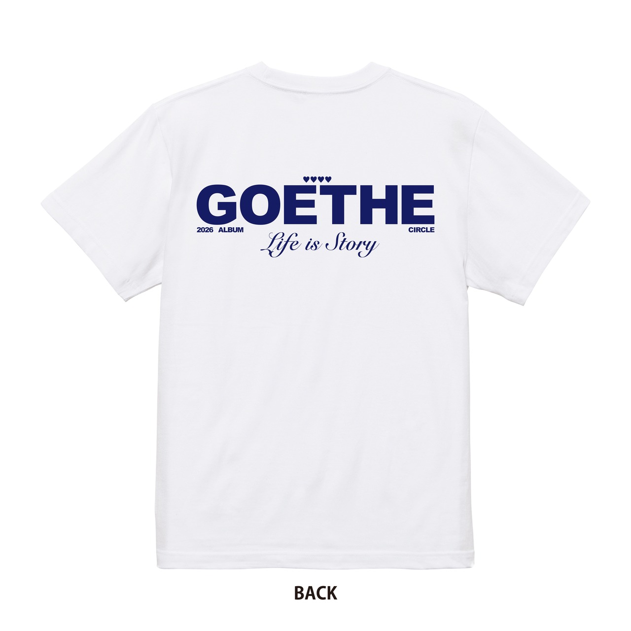 [ Life is Story]  T-shirt（White）