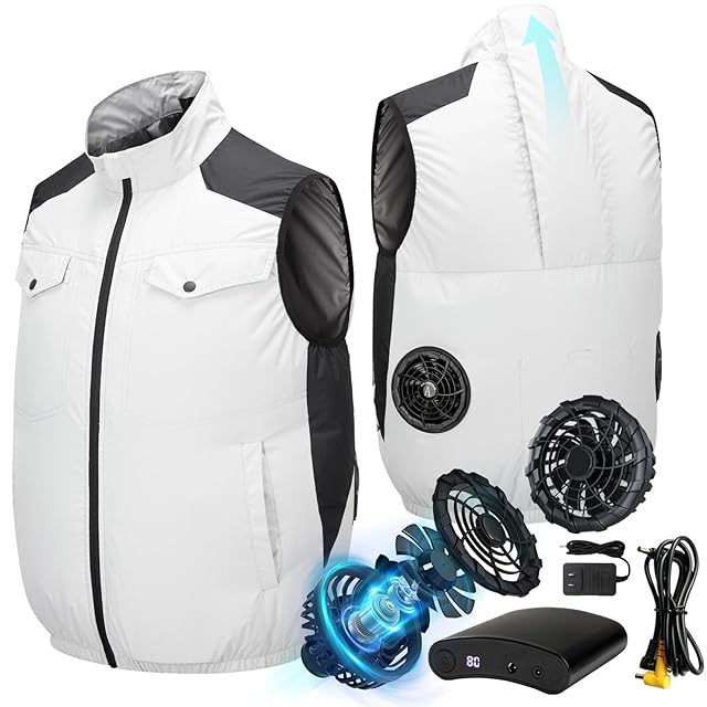 NQG] 冷却ベスト 革新のペルチェ冷却＆デュアルファンベスト