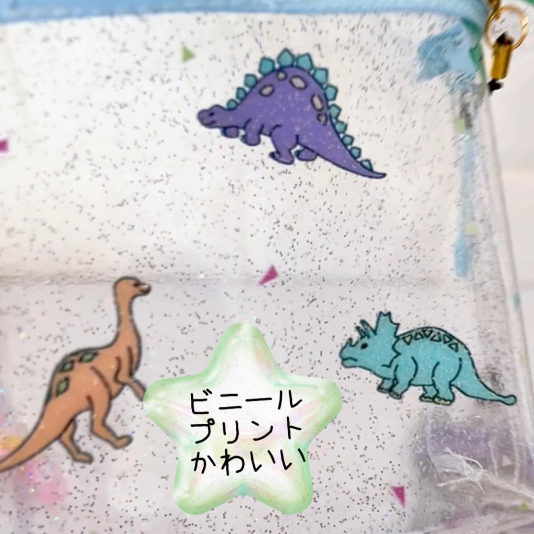【原価ぶっ壊し割引】ラフィアマルチポケット 017)ビニール 移動ポケット BOYS 男の子 恐竜 マルチポケット
