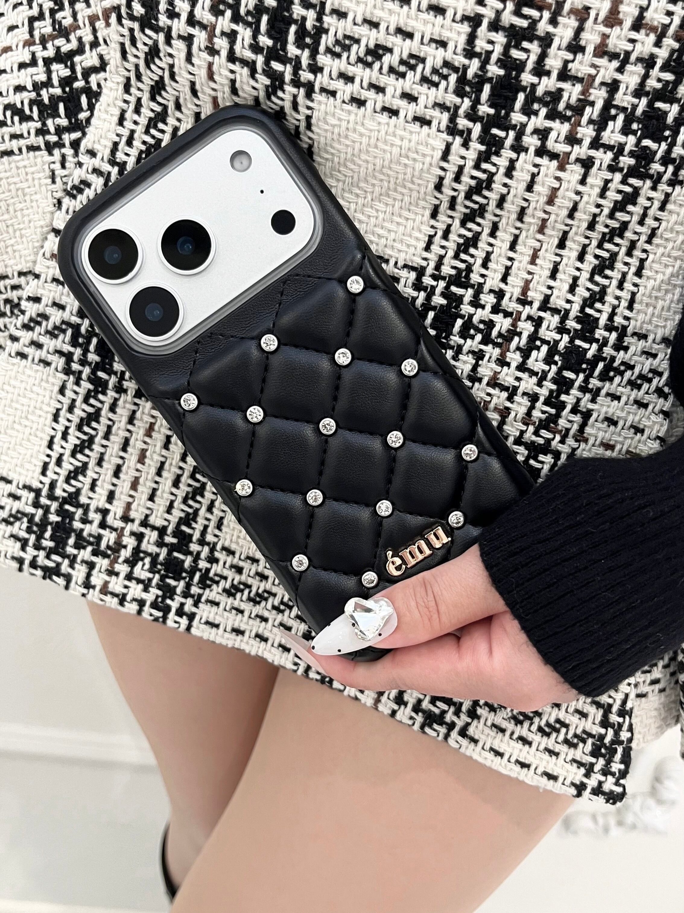 ÉMU キルティングビジューiPhoneケース | emu.official.store