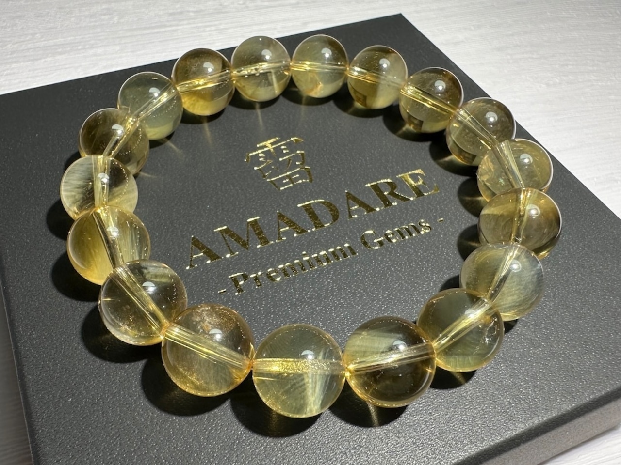 No.681【S】ラダーシトリンブレスレット