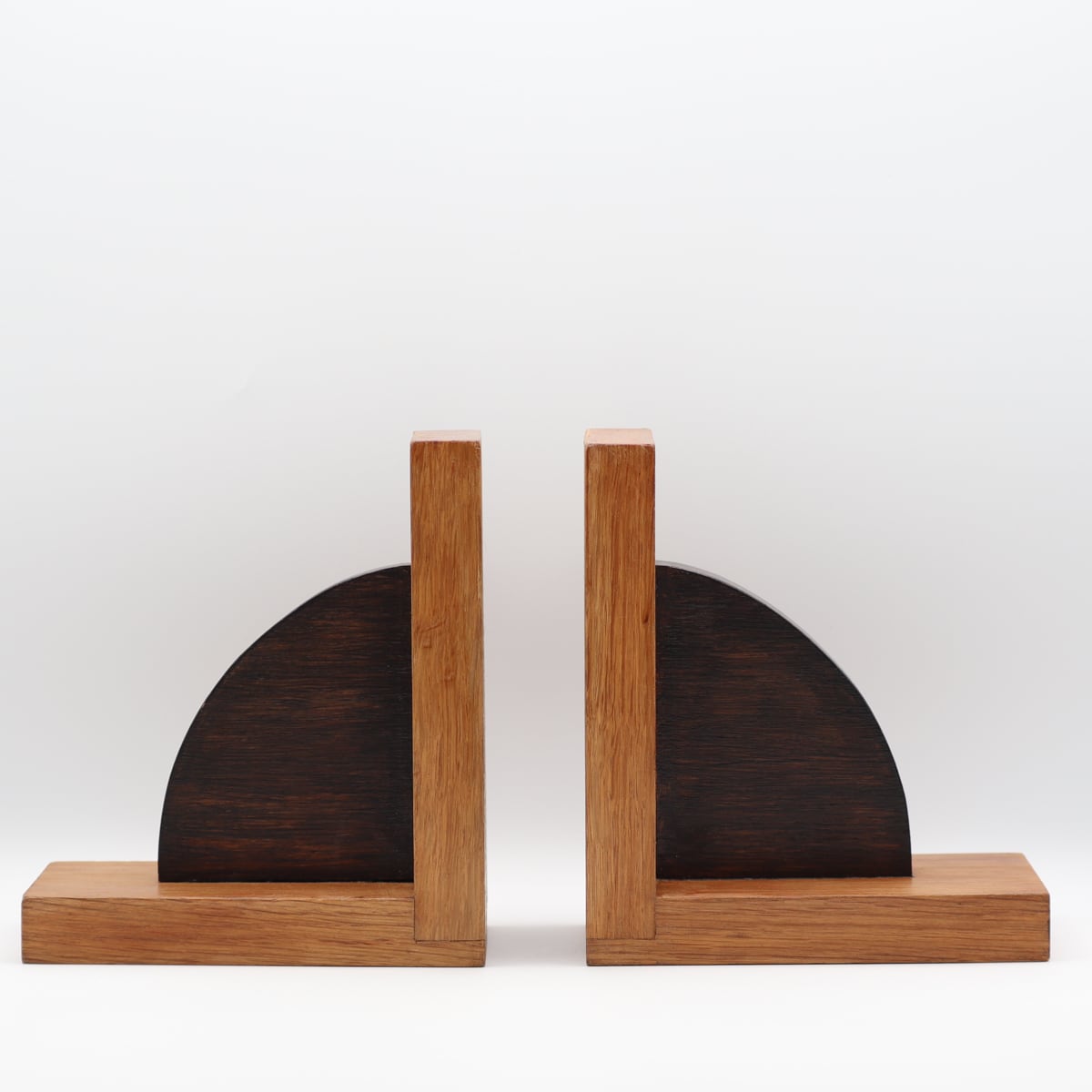 ART DECO BOOKEND "black fan shape" | Netherland