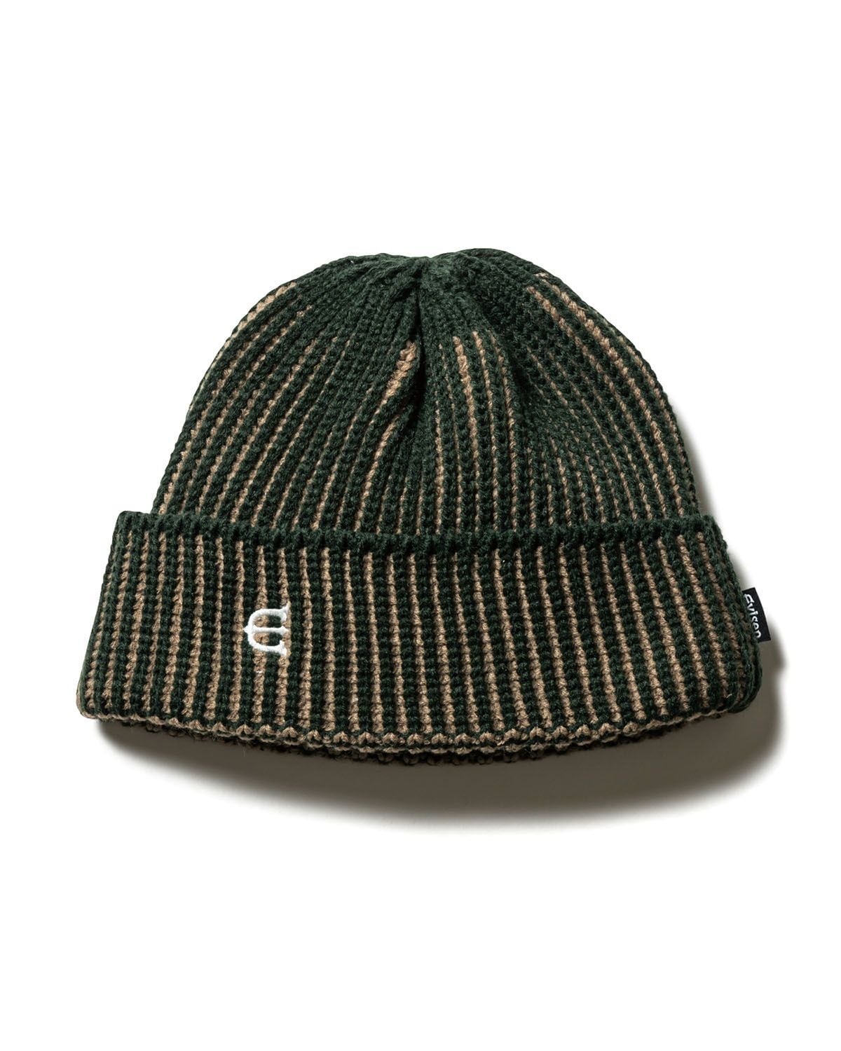EVISEN / ACID KNIT CAP 3.0 / GREEN×BROWN