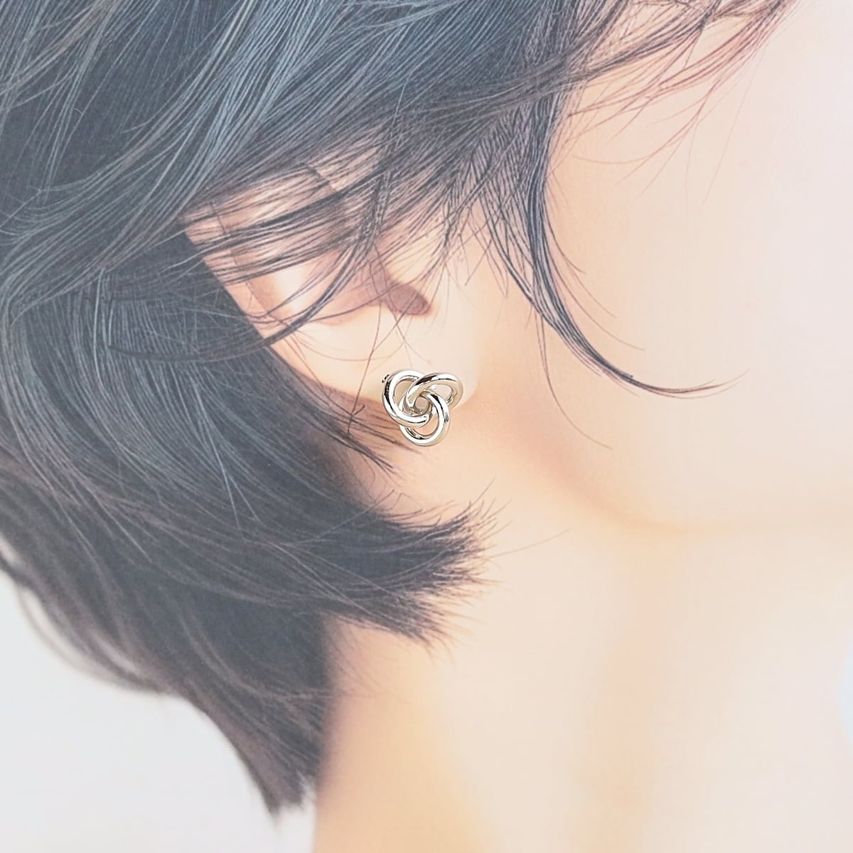 トリニティ 結びのピアス｜イヤリング変更可｜アレルギー対応 | Bear's