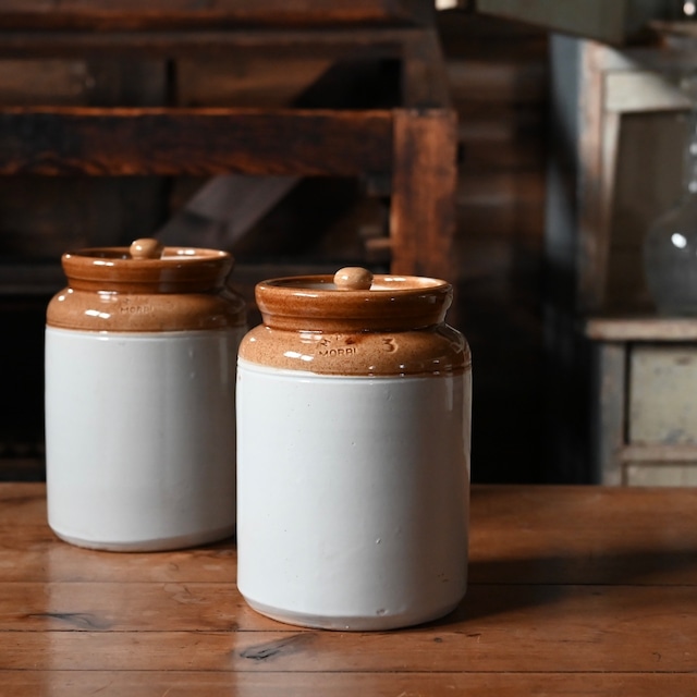 Canister / キャニスター【B】〈 陶器・・キッチン収納・アンティーク・ヴィンテージ 〉113797