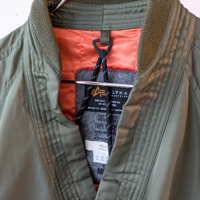 norbit × ALPHA N3B Samue Jacket （Khaki） | C.COUNTLY ONLINE STORE