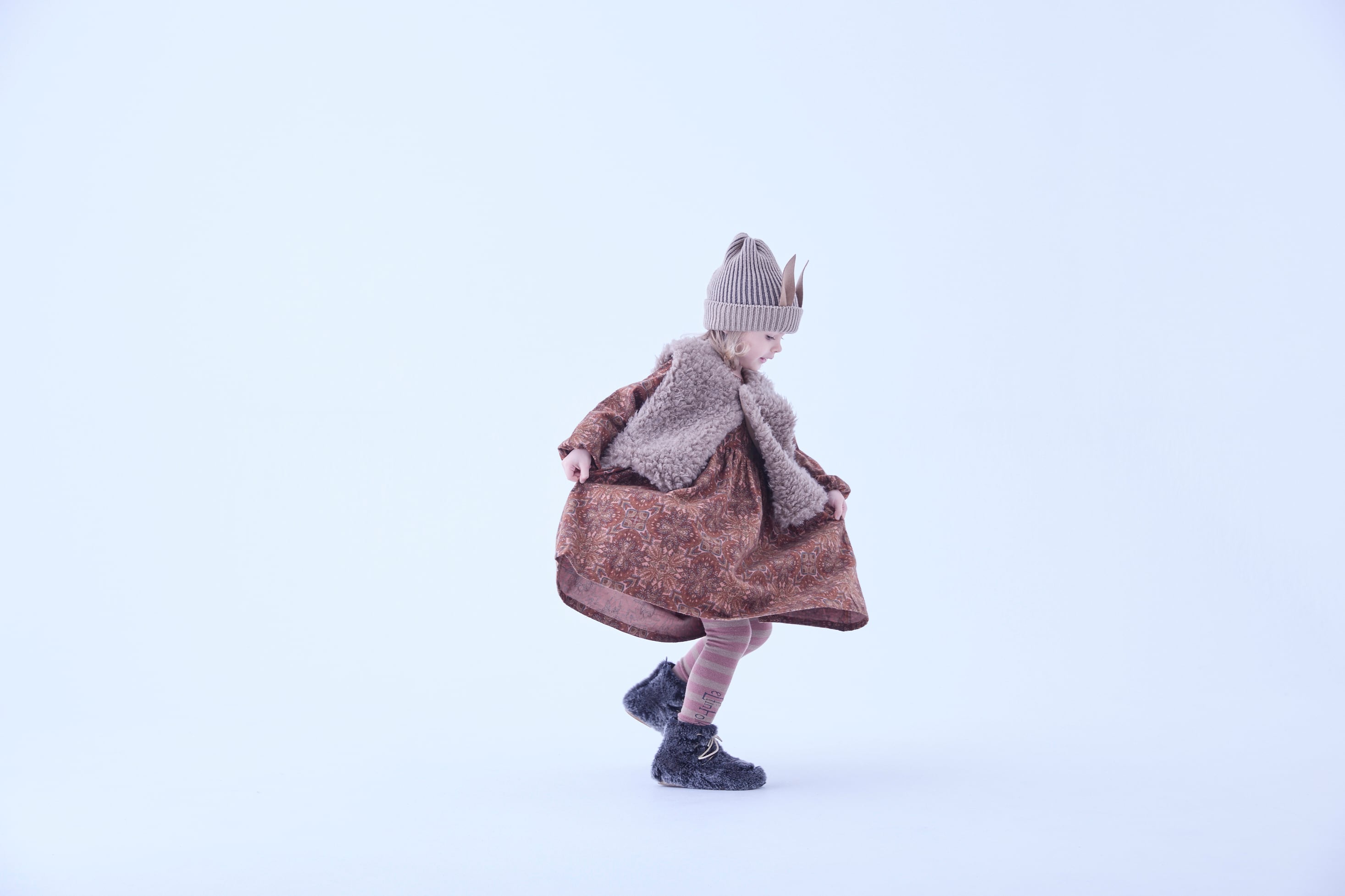 【即納】eLfinFolk / Beast Beanie Ⅱ by CA4LA / beige