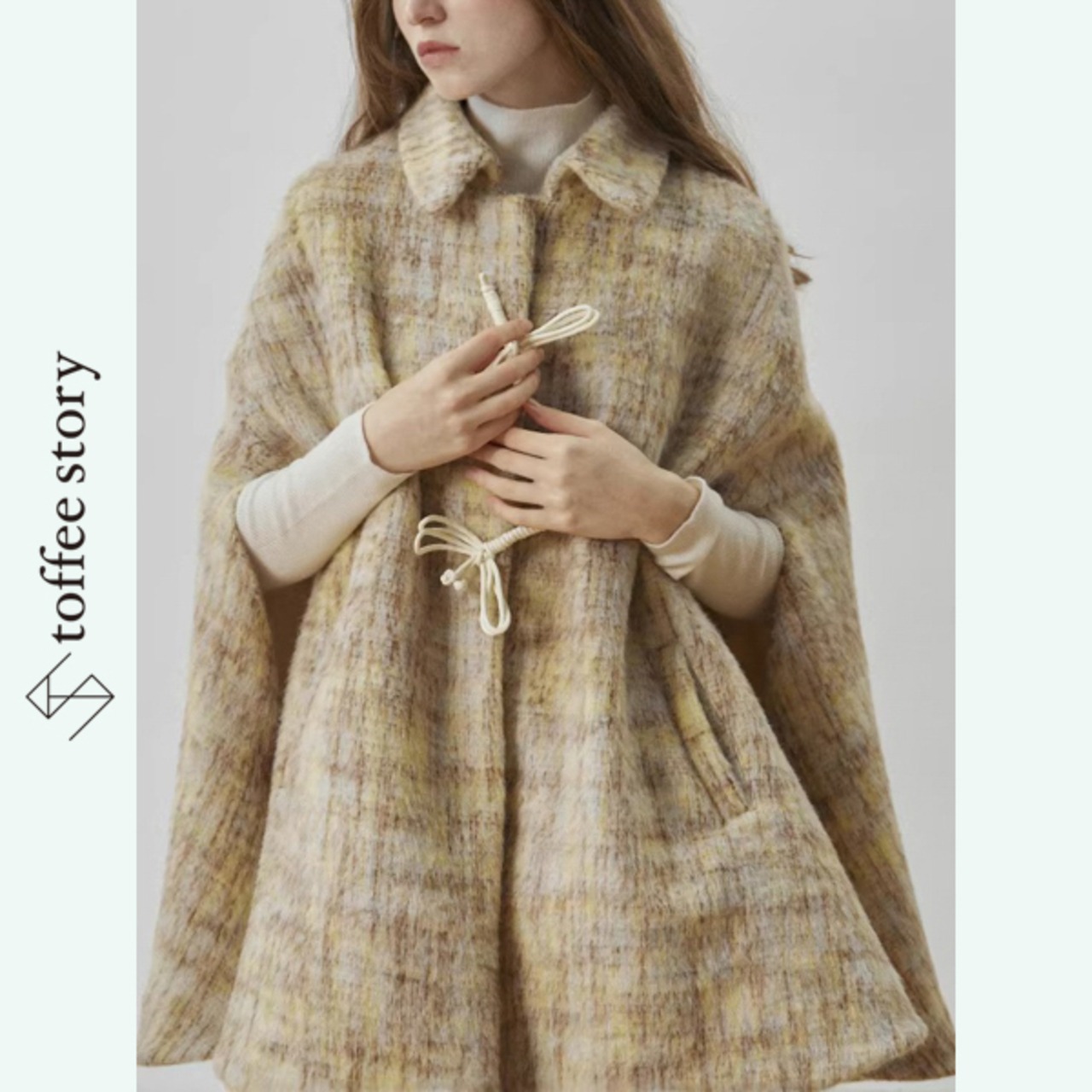 羽音をまとった影色：トンボケープジャケット《XU0284》