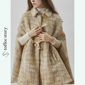 羽音をまとった影色：トンボケープジャケット《XU0284》