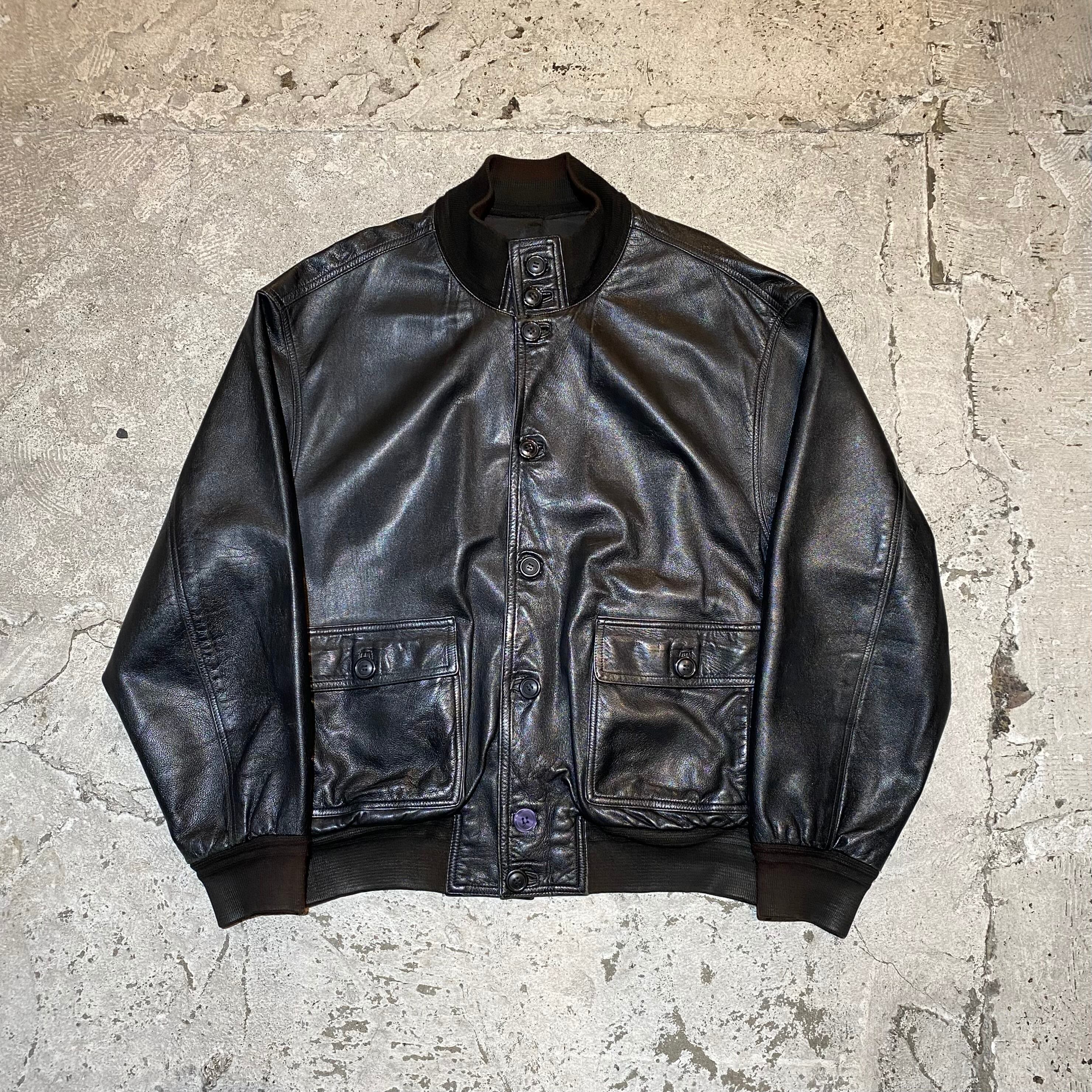 コメント無しでの即購入可能ですVintage VeraPelle Leather Jacket イタリア製