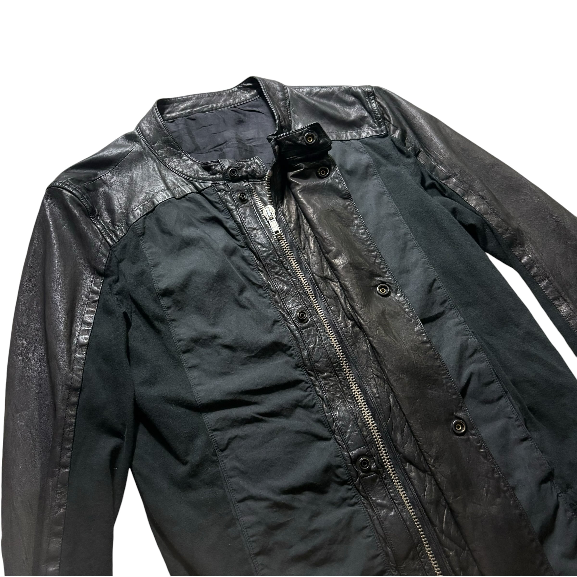 RICK OWENS leather switching riders jacket | NOIR ONLINE