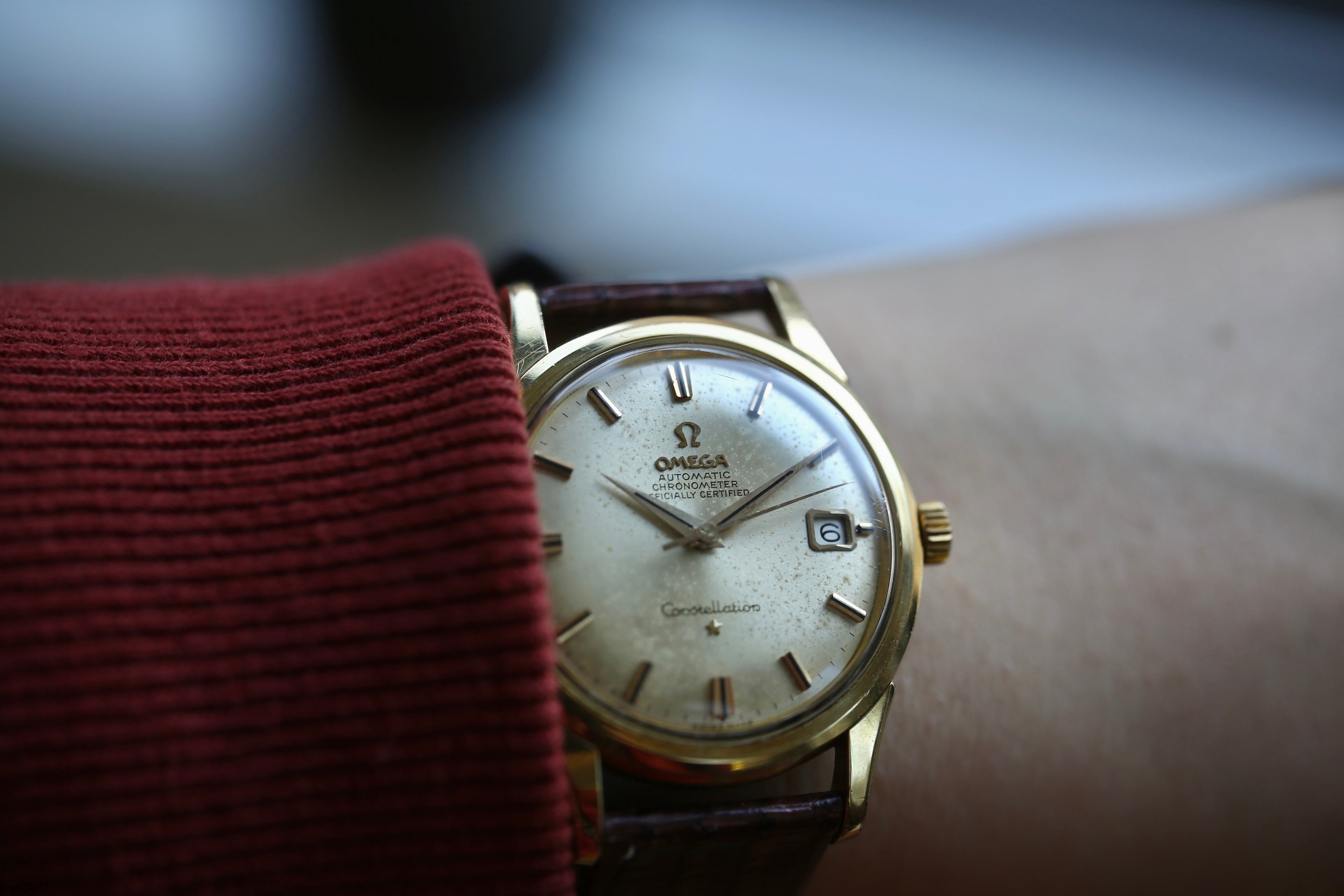 ［希少］OMEGA コンステレーション自動巻きCal.561 ヴィンテージ OMEGA】1963年製 オメガ コンスレーション デイト ”ビッグケース