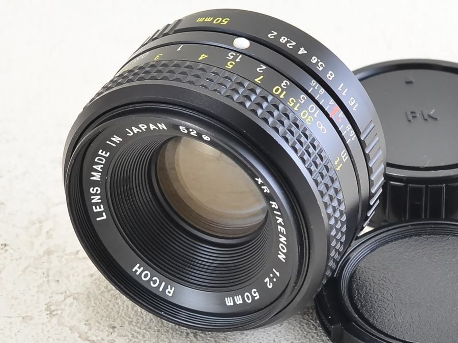 RICOH XR RIKENON 50mm f2 Kマウント 整備済 完動品です