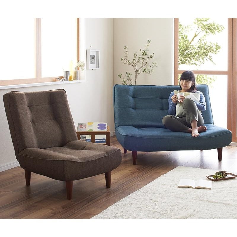 ソファー ハイバックコイルソファ ファブリック Lynette リネット ローソファー 2点セット 日本製