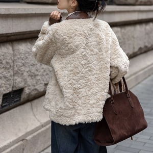 short boa jacket J00011