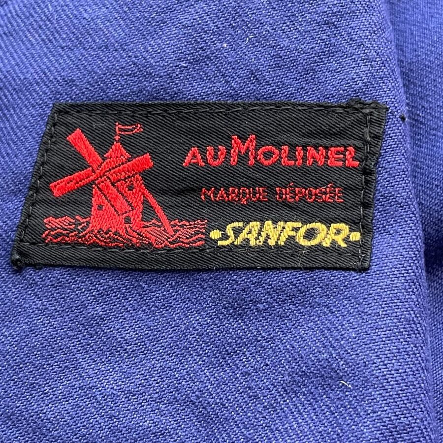 Au Molinel のタグ 黒地に赤い風車の絵 AU MOLINEL MARQUE DÉPOSÉE SANFOR