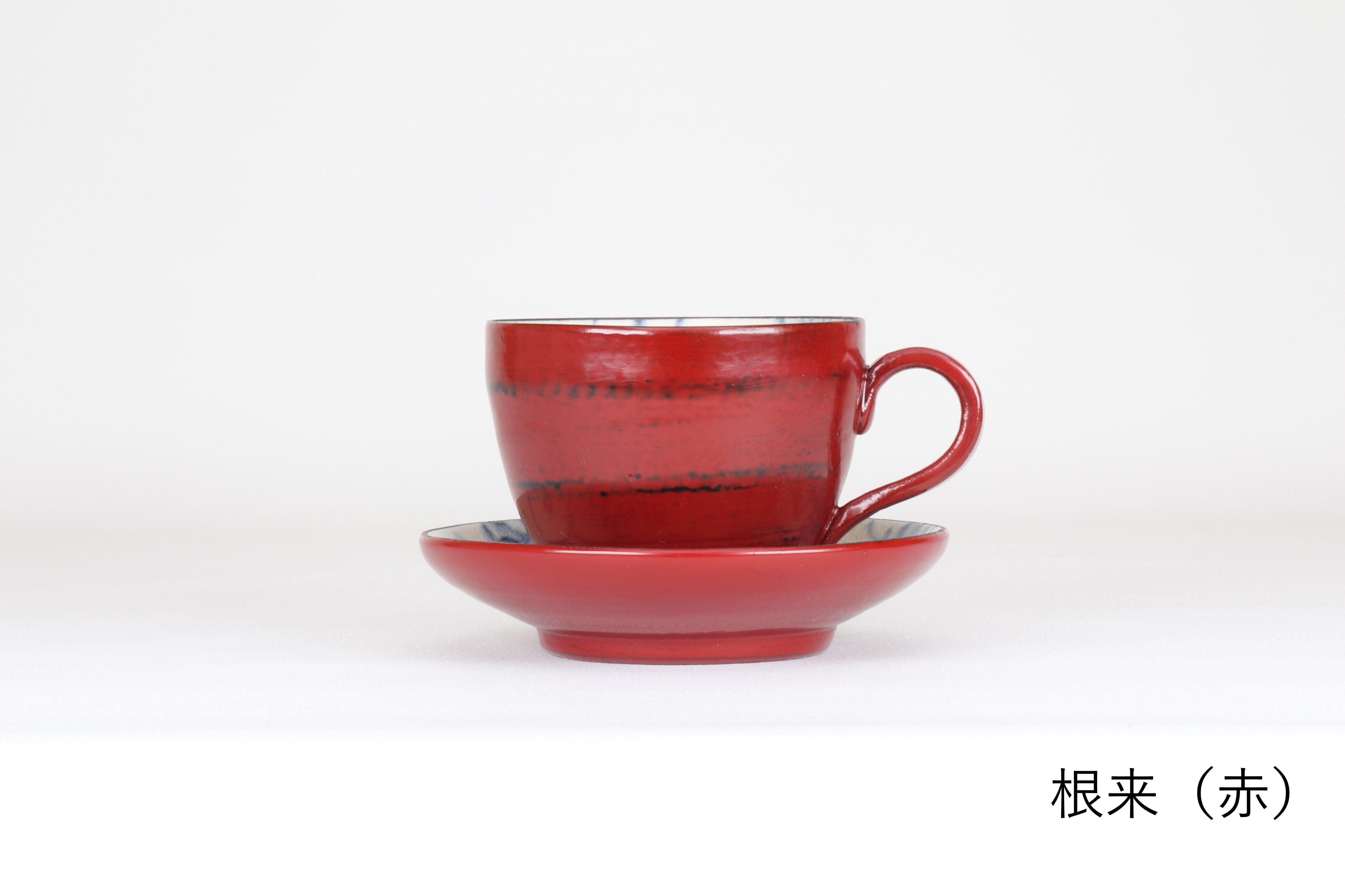 漆陶 デミタスコーヒーカップソーサー 花唐草 | 宗山窯