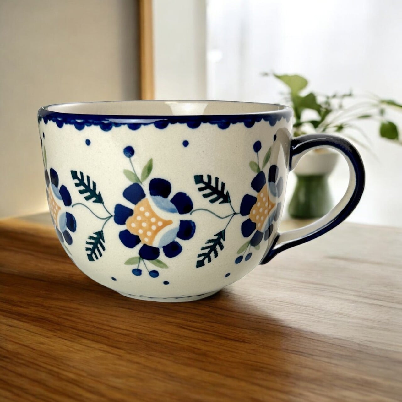 ポーリッシュポタリー カフェオレボウル カフェラテ F44-RU