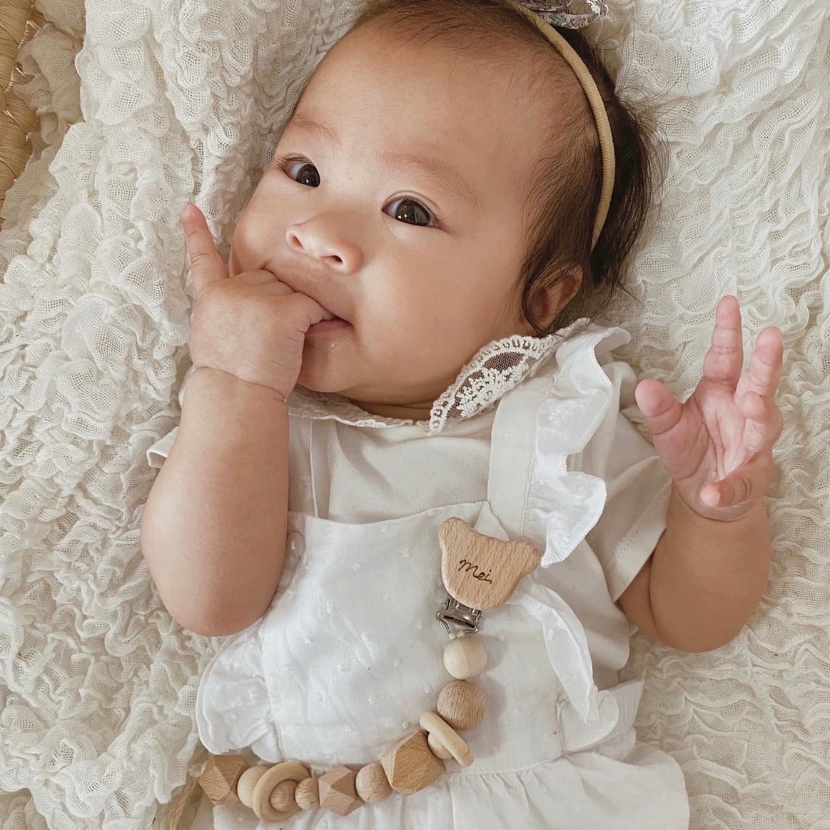 bear clip toy holder (おしゃぶりホルダー) | mimosa