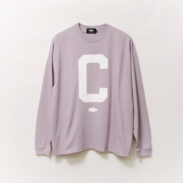 BIG C L/S T-SHIRT WHITE-ORANGE