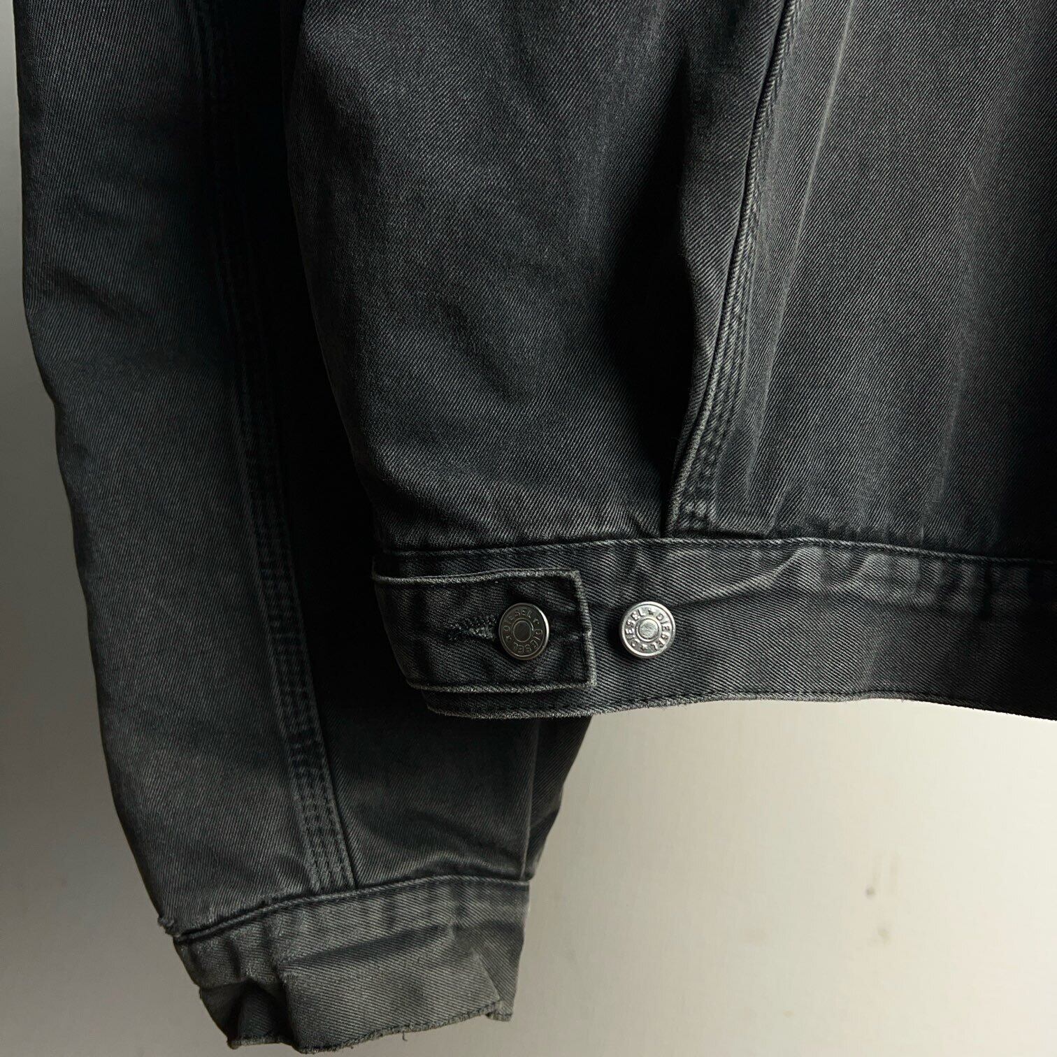 90's~ Diesel Industry Lined Black Denim Jacket 90年代 00年代