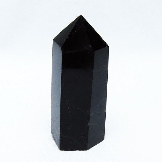 黒水晶 モリオン 六角柱 ポイント 142-10687