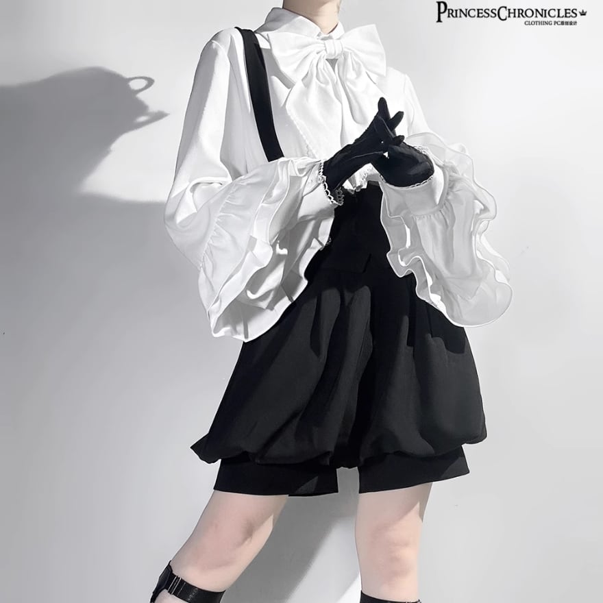 王子系ロリィタ 長袖シャツ 少年装×コンカフェ向け｜WithU | ゴスロリ