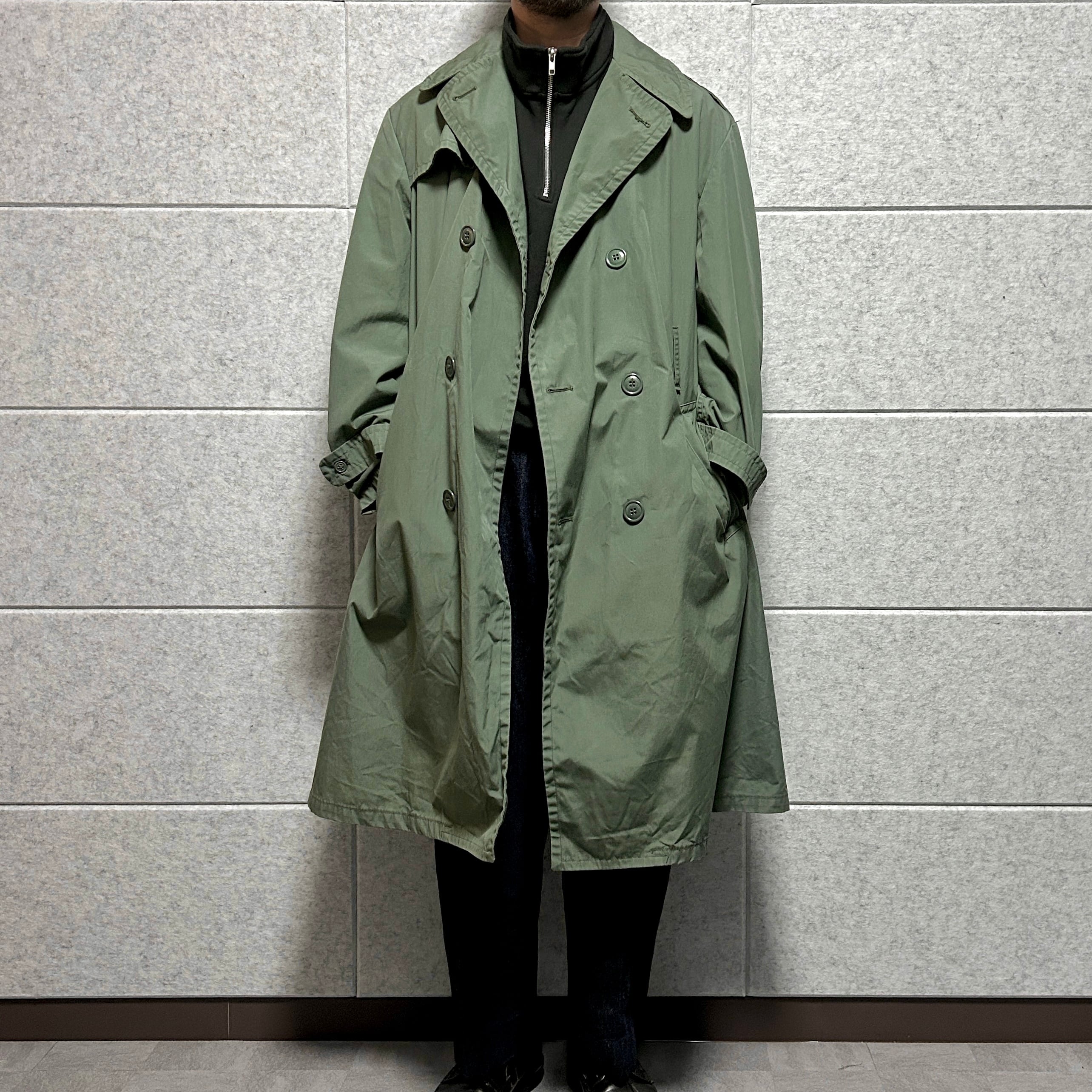 u.s.army】trench coat アメリカ軍 トレンチコート ウエストベルトなし