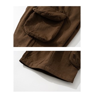 ★CASUAL DRAWSTRING POCKET FIVE-POINT PANTS　　　A0590