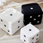 スツール 椅子 リビング 玄関 Sサイズ 21cm サイコロ  置物 ダイス フットスツール オットマン ラムスキン ムートン 小型スツール
