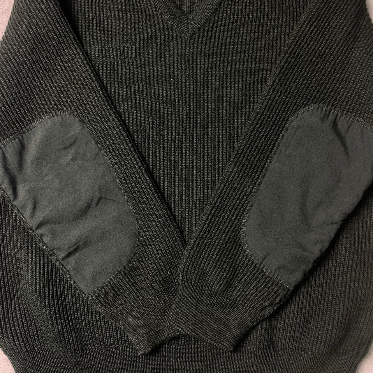 00年代 フランス軍 SAINT JAMES製 コマンドセーター Vネック ユーロ 