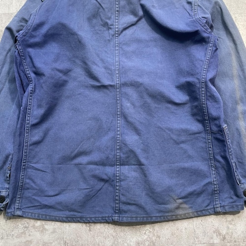 50-60s サンフェード BLEU VERDUN フレンチワークジャケット 詳細写真13